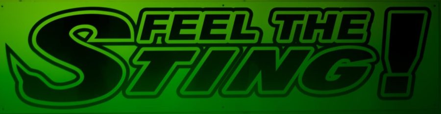 Sign above high school gym Pep Fest 2023.