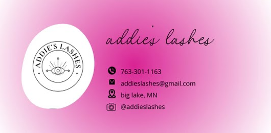 Addie Thompsons business card.