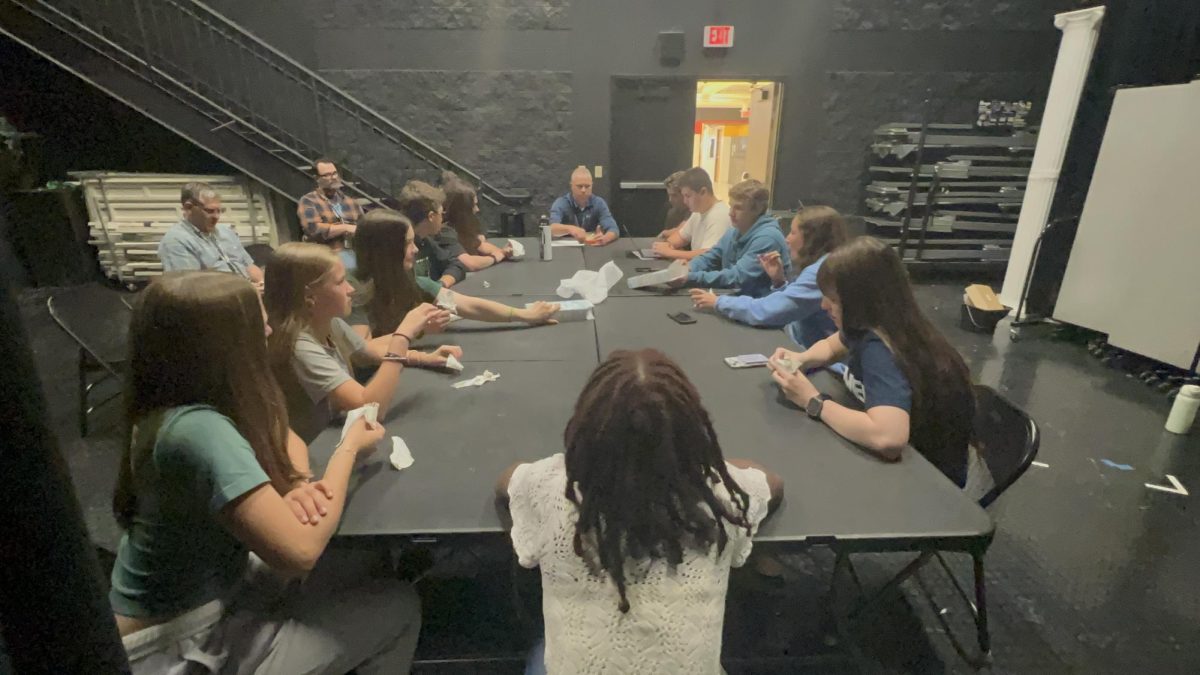 The final SVC meeting of the 2024-2025 school year. (Hayden McColley)