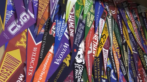 College banners in the CCC.