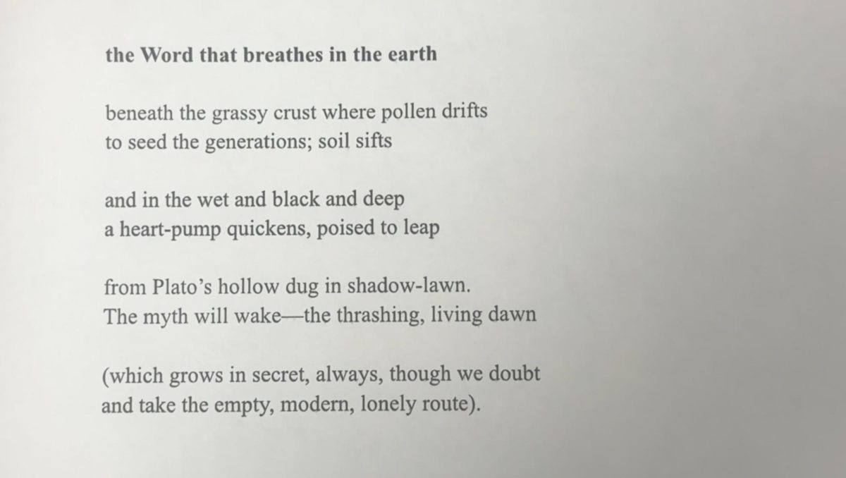 Poetry in the Classroom