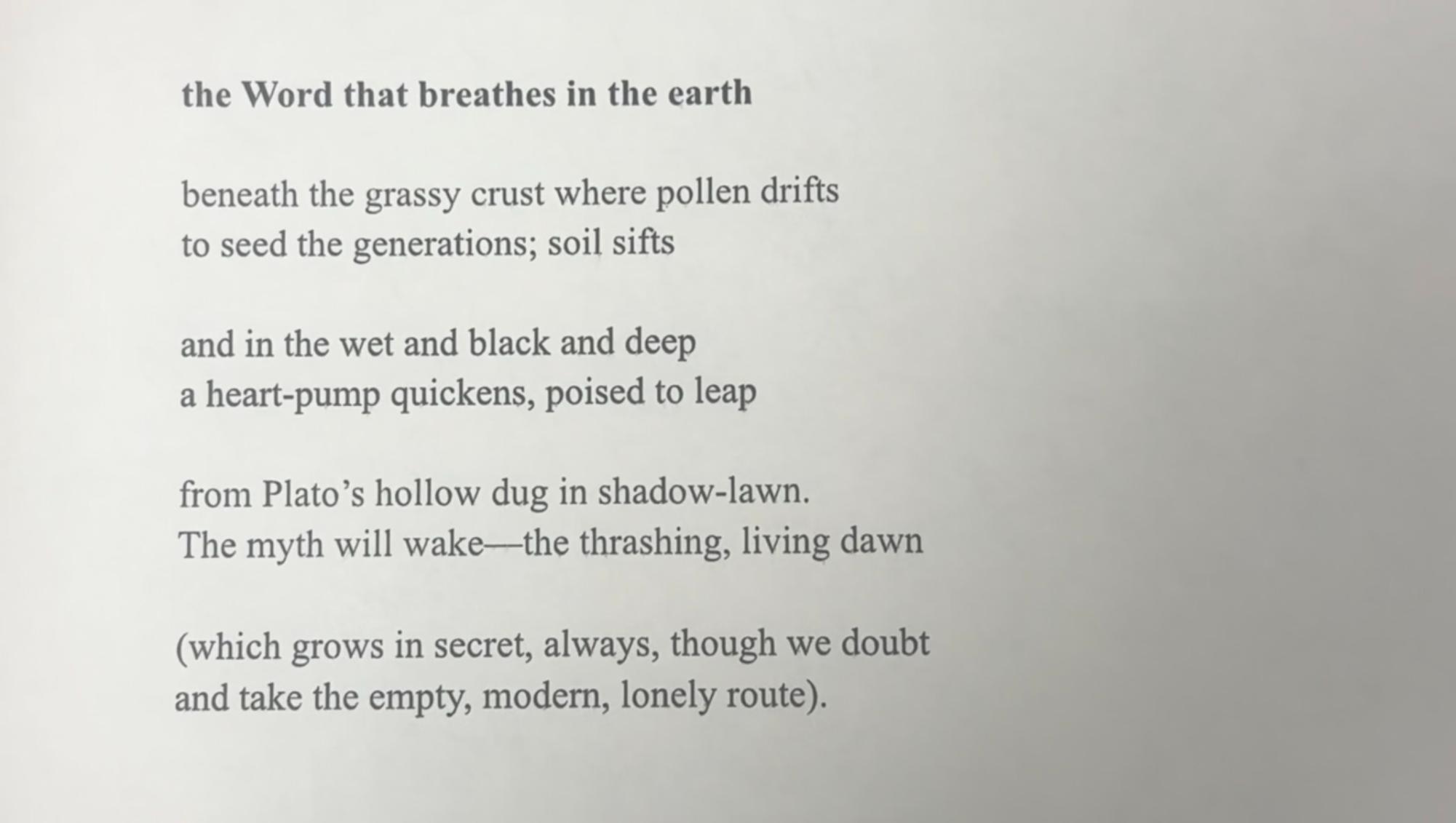 Poetry in the Classroom