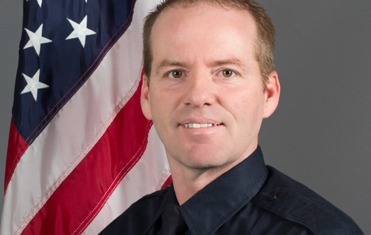 Clayton Connolly photographed as a Brooklyn Park Police Officer.